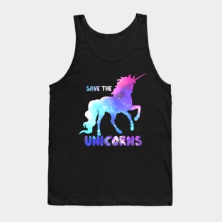 Save the Unicorns - Unicorn Fantasy Design Tank Top